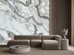 papier peint marbella situation dans un salon dans les tons de beige
