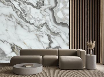 papier peint marbella situation dans un salon dans les tons de beige