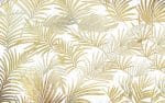 papier peint palm vintage motif de feuille de palmier dans les tons de beige