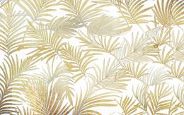 papier peint palm vintage motif de feuille de palmier dans les tons de beige