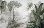papier peint paraiso verde motif foret tropical