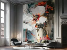 papier peint mural pop flora situation