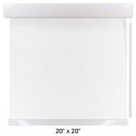 Échantillon toile opaque blanche 20''x20'' (1) Limite de 3