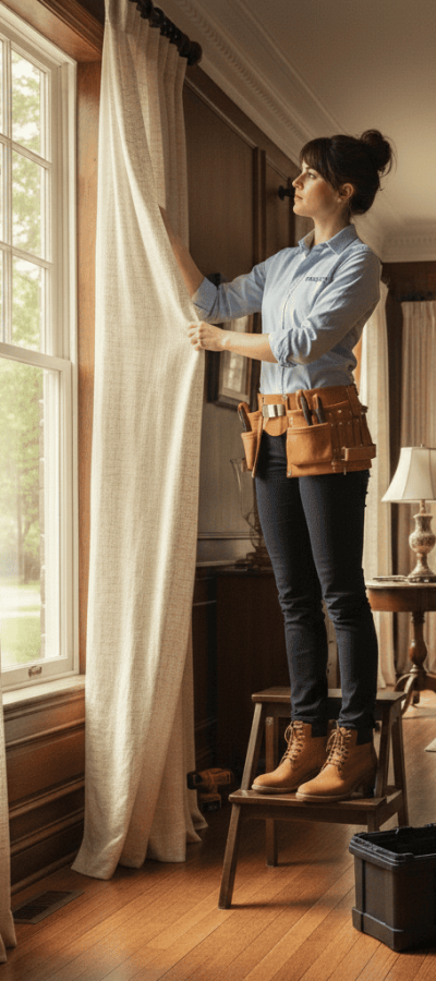 Décoratrice conseils pose rideaux Québec